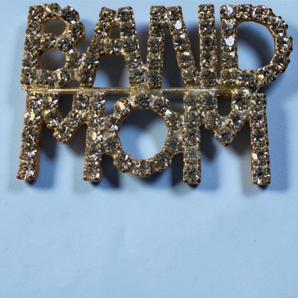 🧚🏻♀️ Silver Crystal Band Mom Brooch - Picture 3 of 10